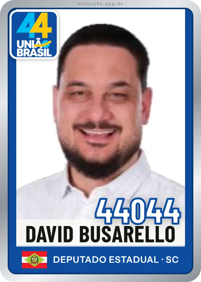 Carta de David Busarello, número 44044, União