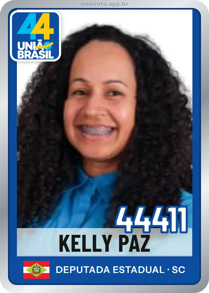 Carta de Kelly Paz, número 44411, União