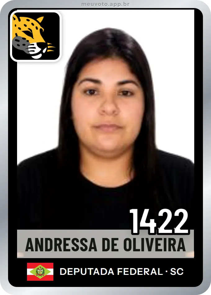 Carta de Andressa de Oliveira, número 1422, Missão