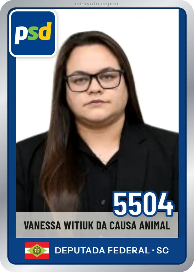 Carta de Vanessa Witiuk da Causa Animal, número 5504, PSD