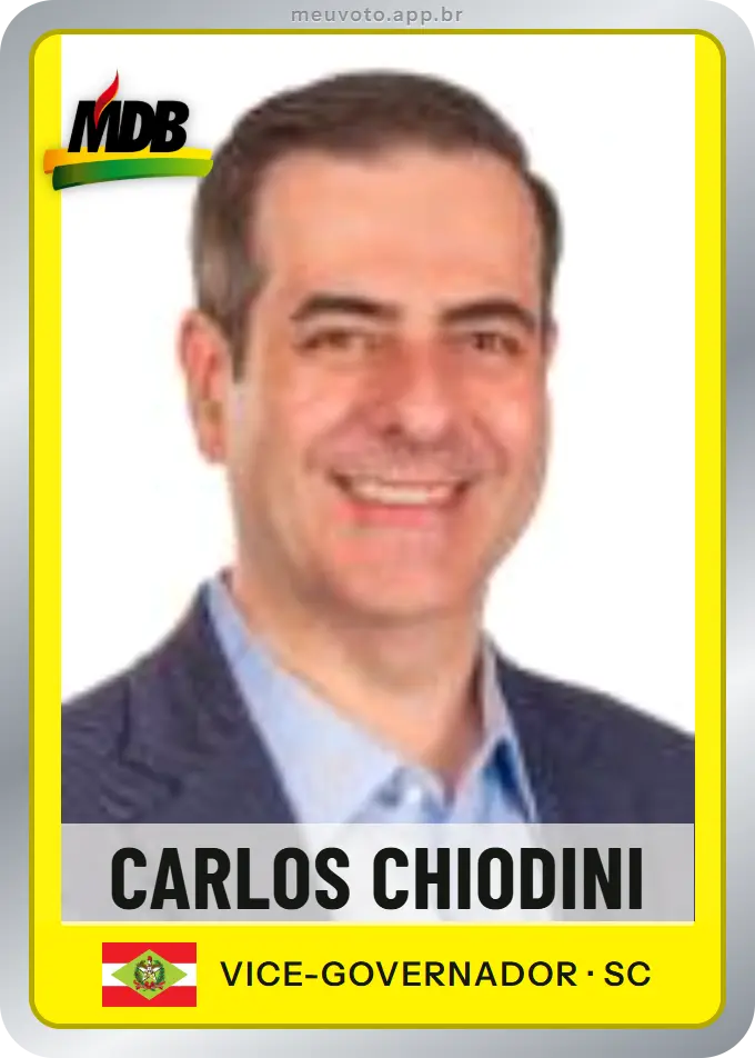 Carta de Carlos Chiodini, MDB