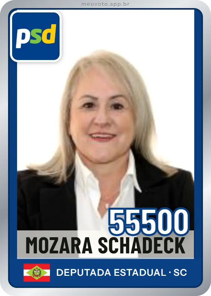 Carta de Mozara Schadeck, número 55500, PSD