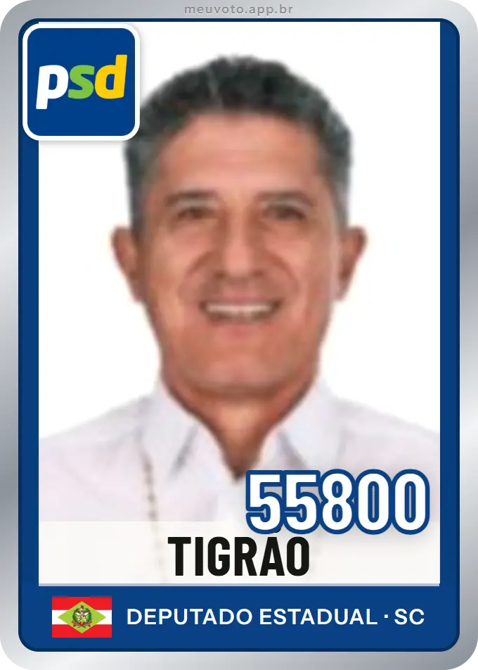 Carta de Tigrão, número 55800, PSD