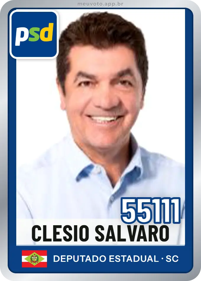 Carta de Clesio Salvaro, número 55111, PSD