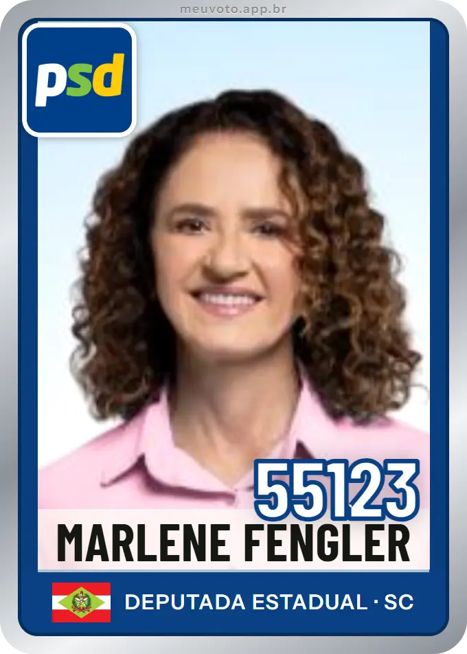 Carta de Marlene Fengler, número 55123, PSD