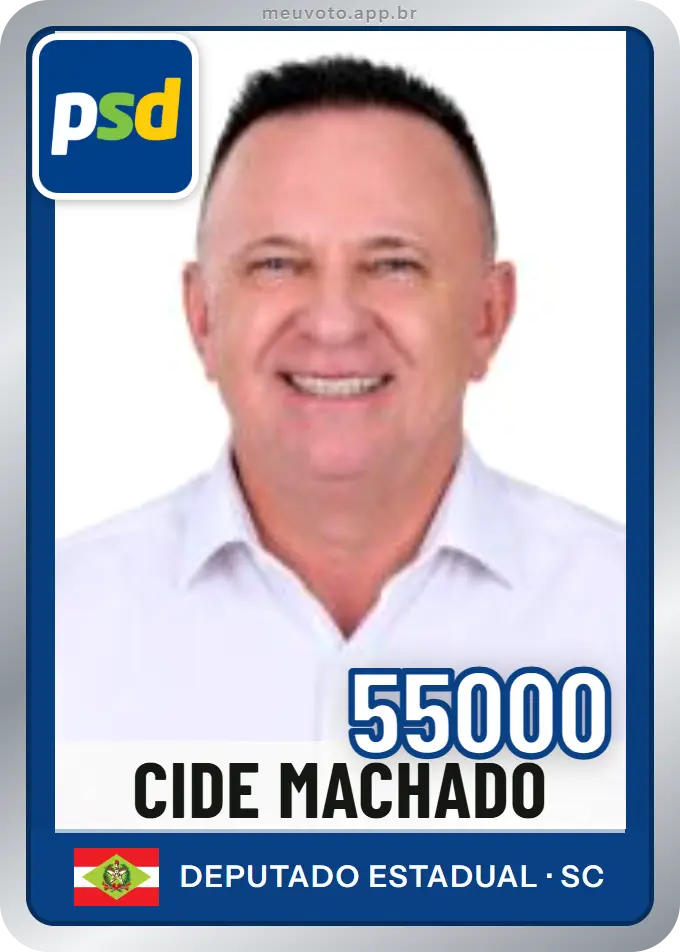 Carta de Cide Machado, número 55000, PSD