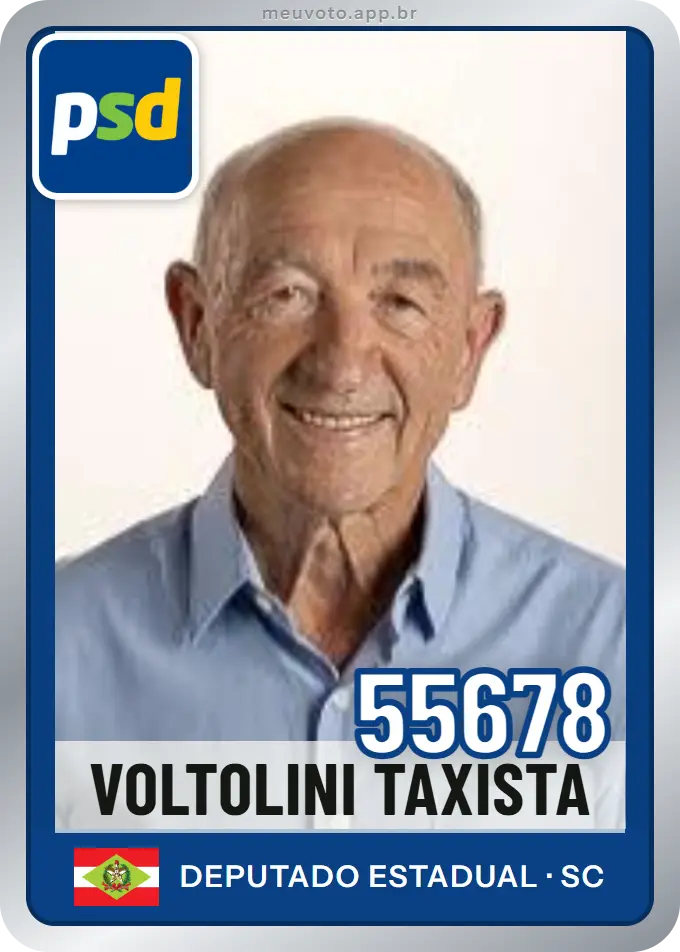 Carta de Voltolini Taxista, número 55678, PSD