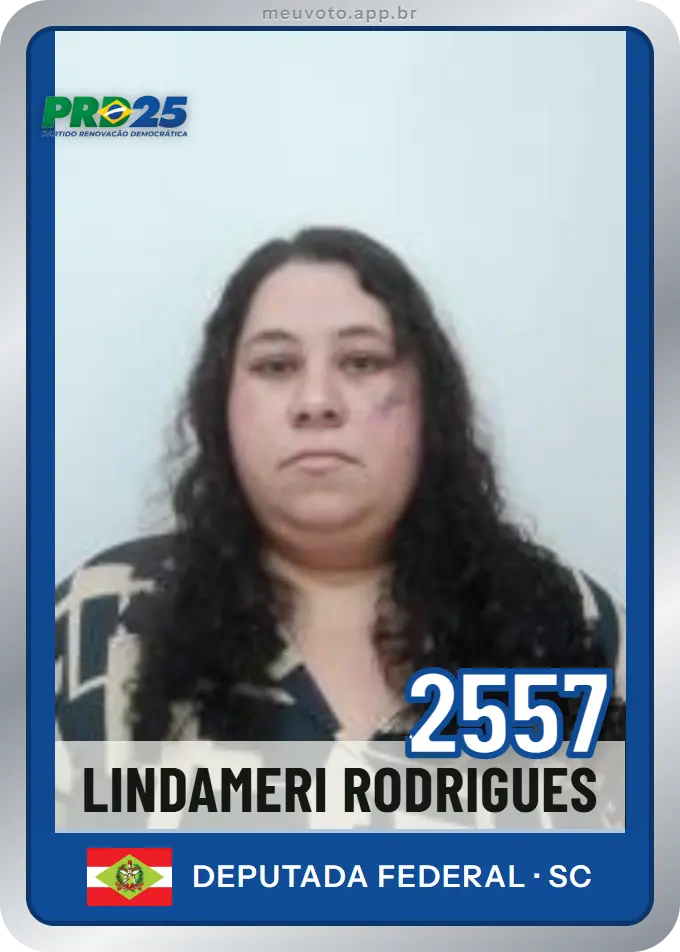 Carta de Lindameri Rodrigues, número 2557, PRD