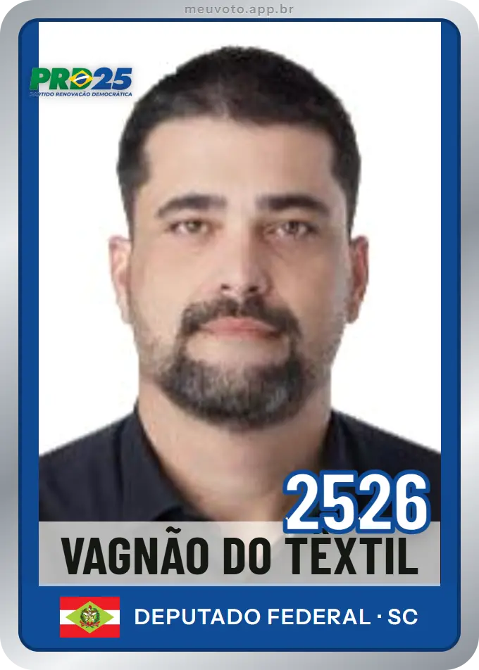 Carta de Vagnão do Têxtil, número 2526, PRD