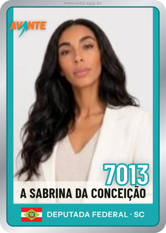 Carta de A Sabrina da Conceição, número 7013, Avante