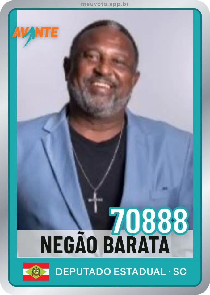 Carta de Negão Barata, número 70888, Avante