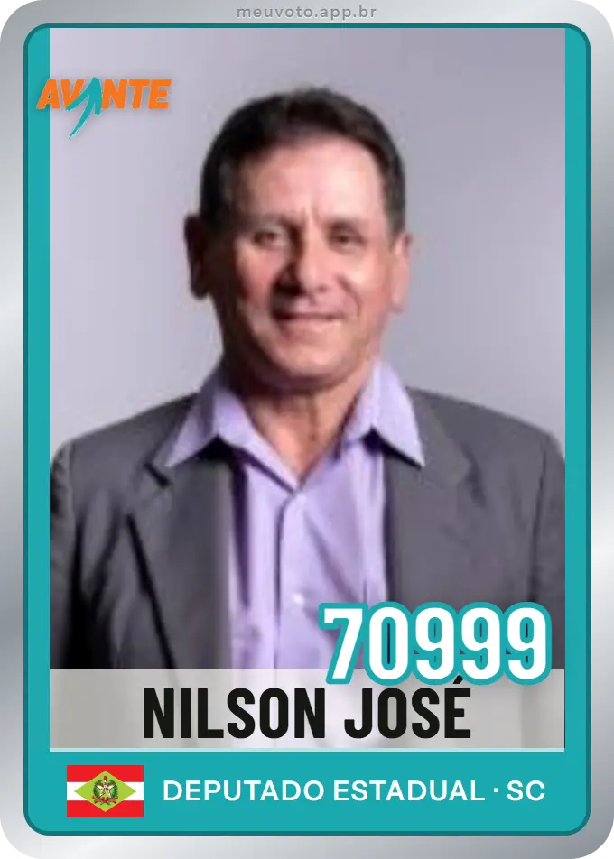 Carta de Nilson José, número 70999, Avante