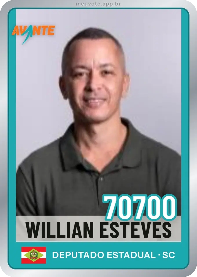 Carta de Willian Esteves, número 70700, Avante