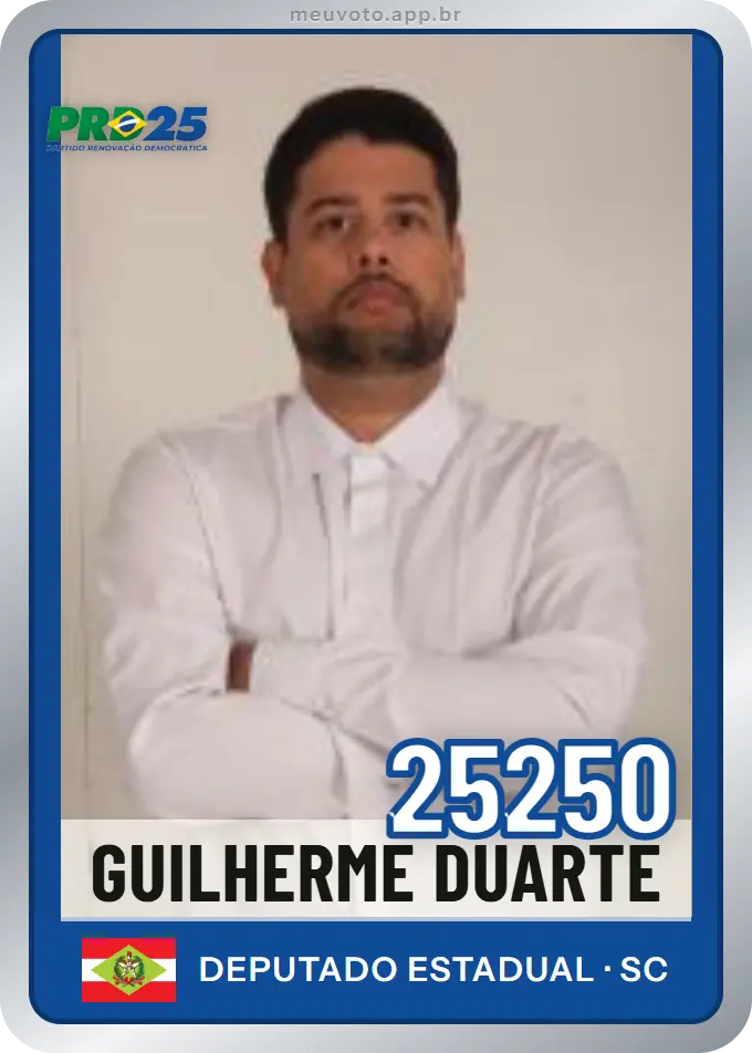 Carta de Guilherme Duarte, número 25250, PRD