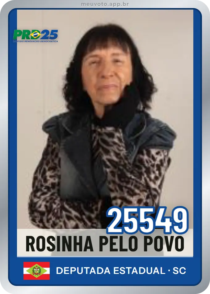 Carta de Rosinha Pelo Povo, número 25549, PRD