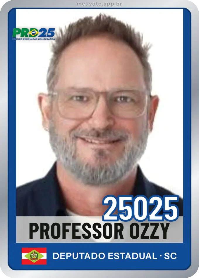 Carta de Professor Ozzy, número 25025, PRD