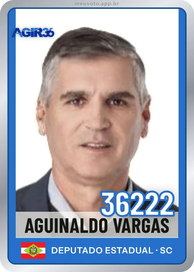 Carta de Aguinaldo Vargas, número 36222, Agir