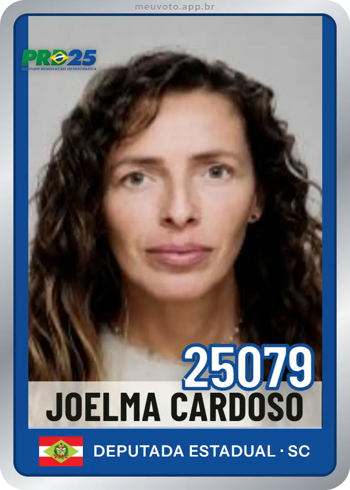Carta de Joelma Cardoso, número 25079, PRD