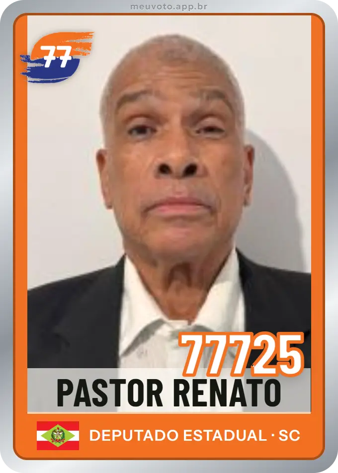 Carta de Pastor Renato, número 77725, Solidariedade