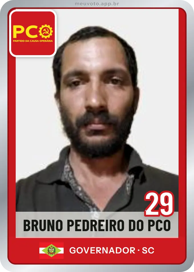 Carta de Bruno Pedreiro do Pco, número 29, PCO