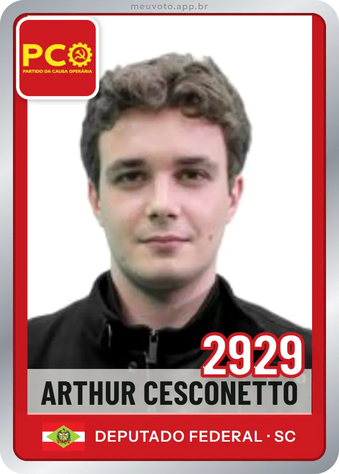 Carta de Arthur Cesconetto, número 2929, PCO