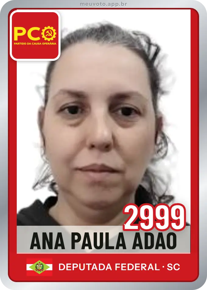 Carta de Ana Paula Adão, número 2999, PCO