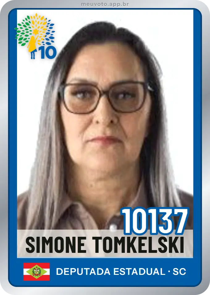 Carta de Simone Tomkelski, número 10137, Republicanos