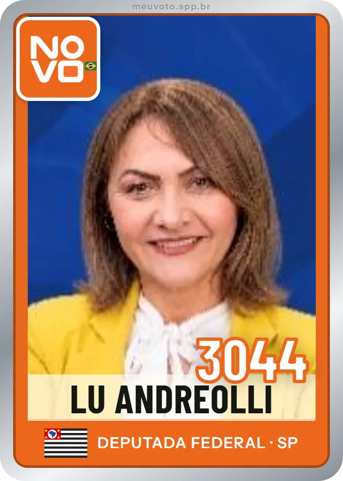 Carta de Lu Andreolli, número 3044, Novo