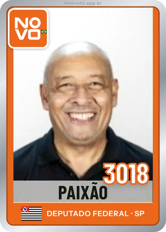 Carta de Paixão, número 3018, Novo