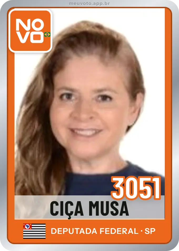 Carta de Ciça Musa, número 3051, Novo