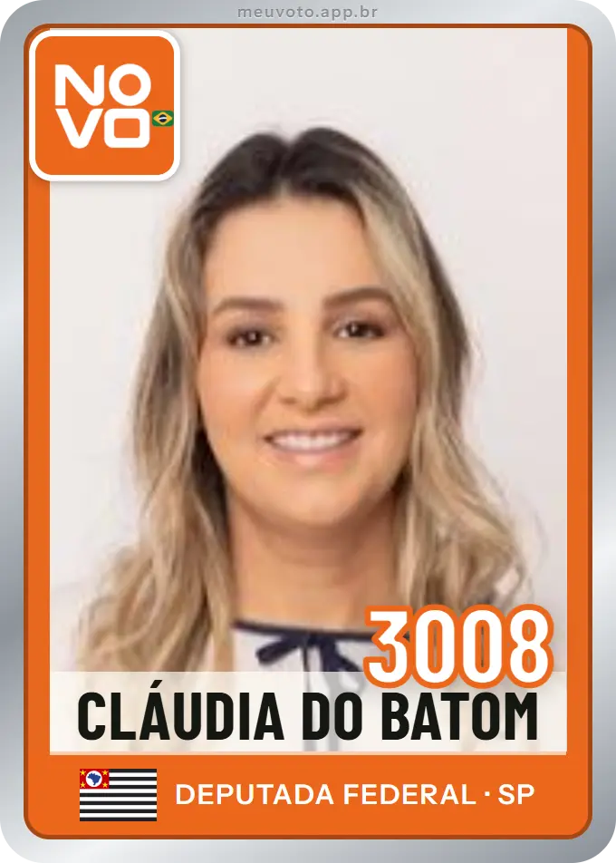 Carta de Cláudia do Batom, número 3008, Novo
