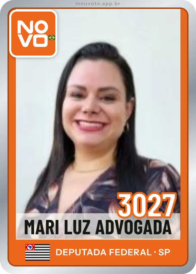 Carta de Mari Luz Advogada, número 3027, Novo