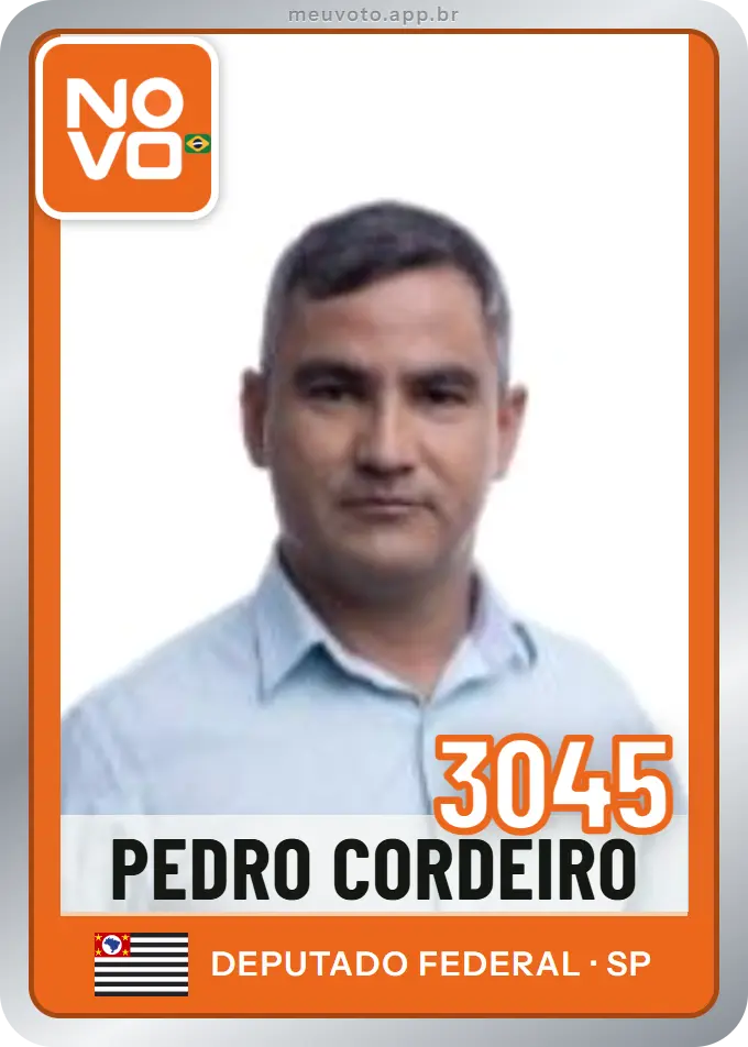 Carta de Pedro Cordeiro, número 3045, Novo
