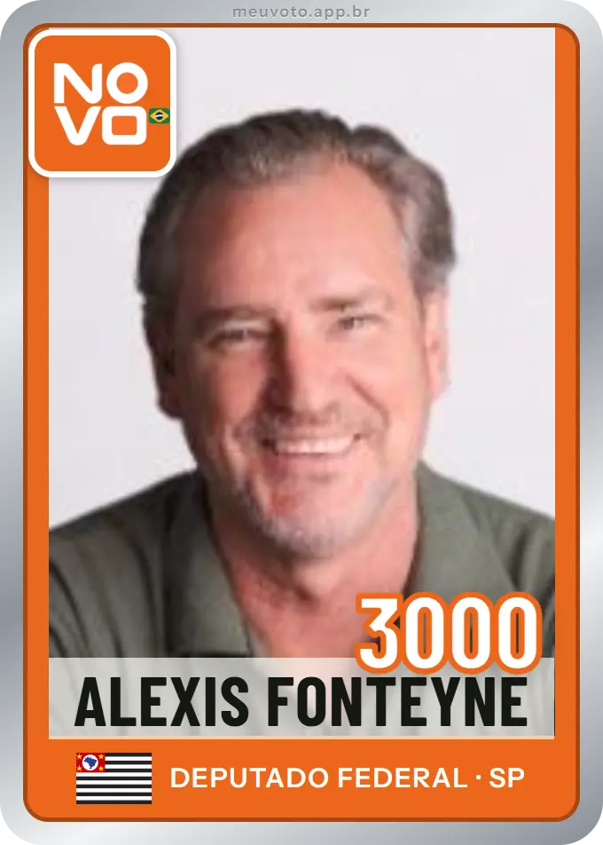 Carta de Alexis Fonteyne, número 3000, Novo