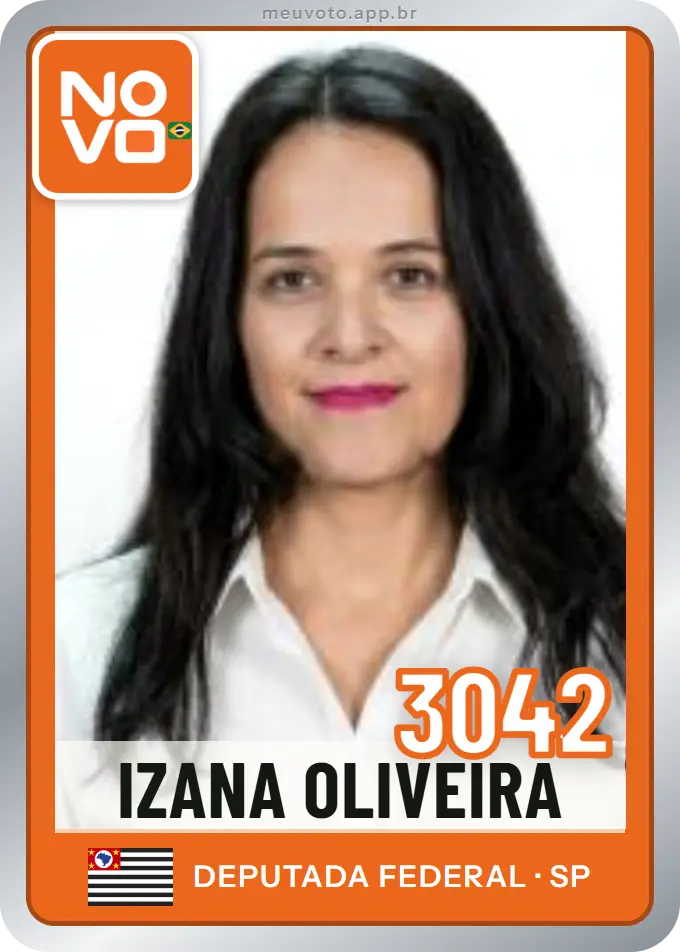 Carta de Izana Oliveira, número 3042, Novo