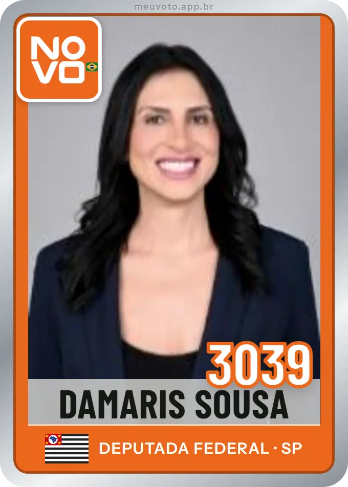 Carta de Damaris Sousa, número 3039, Novo