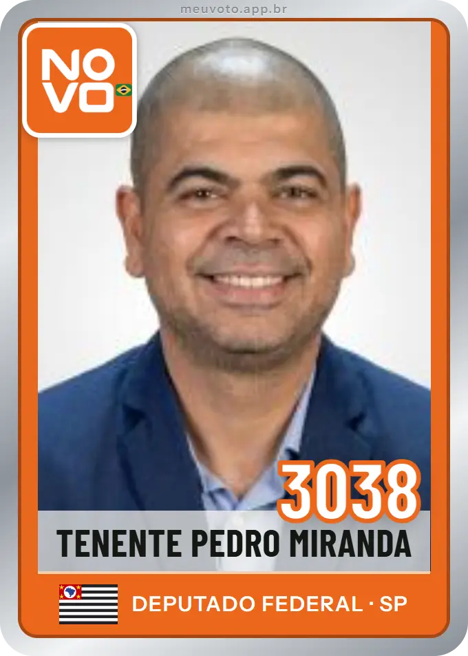 Carta de Tenente Pedro Miranda, número 3038, Novo