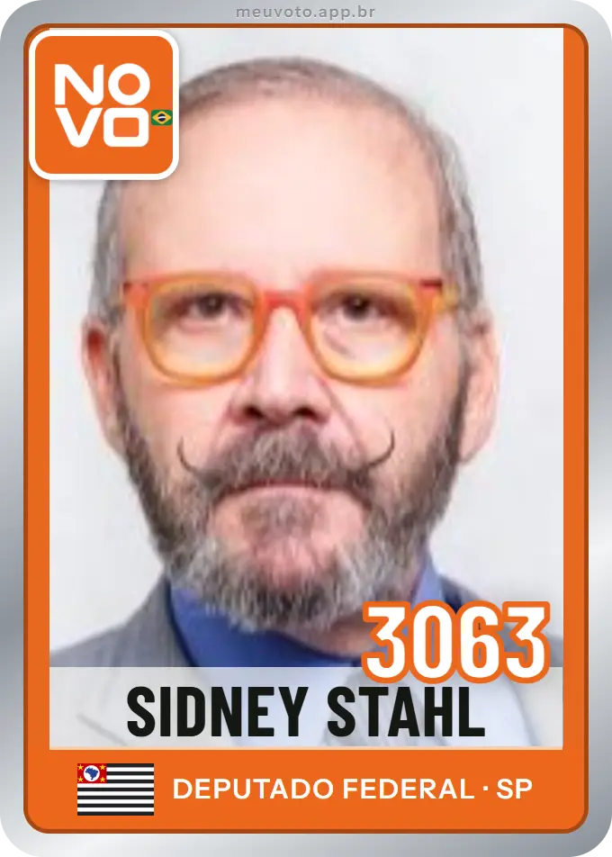 Carta de Sidney Stahl, número 3063, Novo