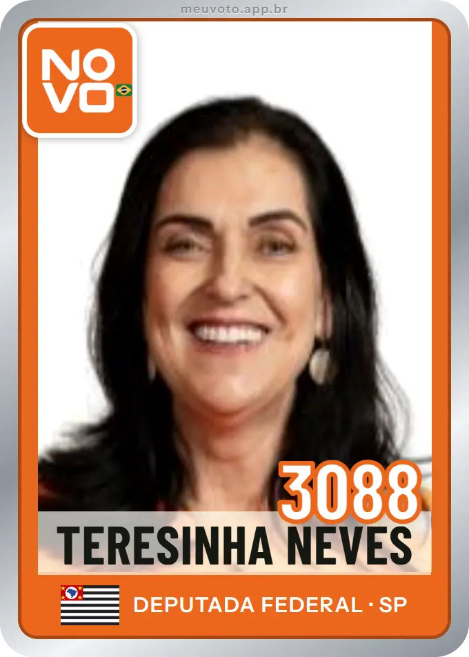 Carta de Teresinha Neves, número 3088, Novo