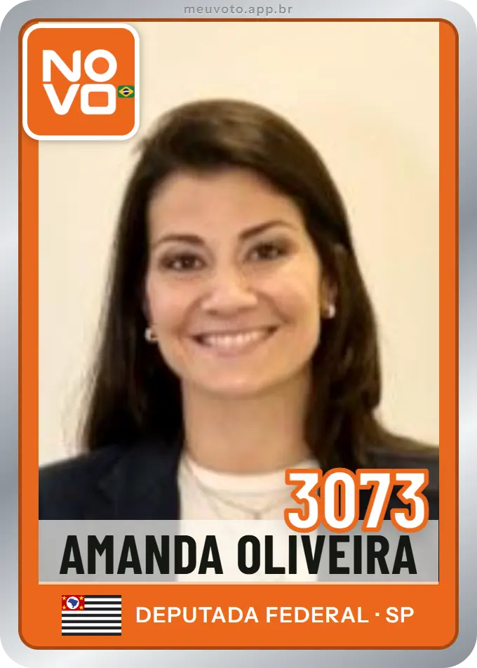 Carta de Amanda Oliveira, número 3073, Novo
