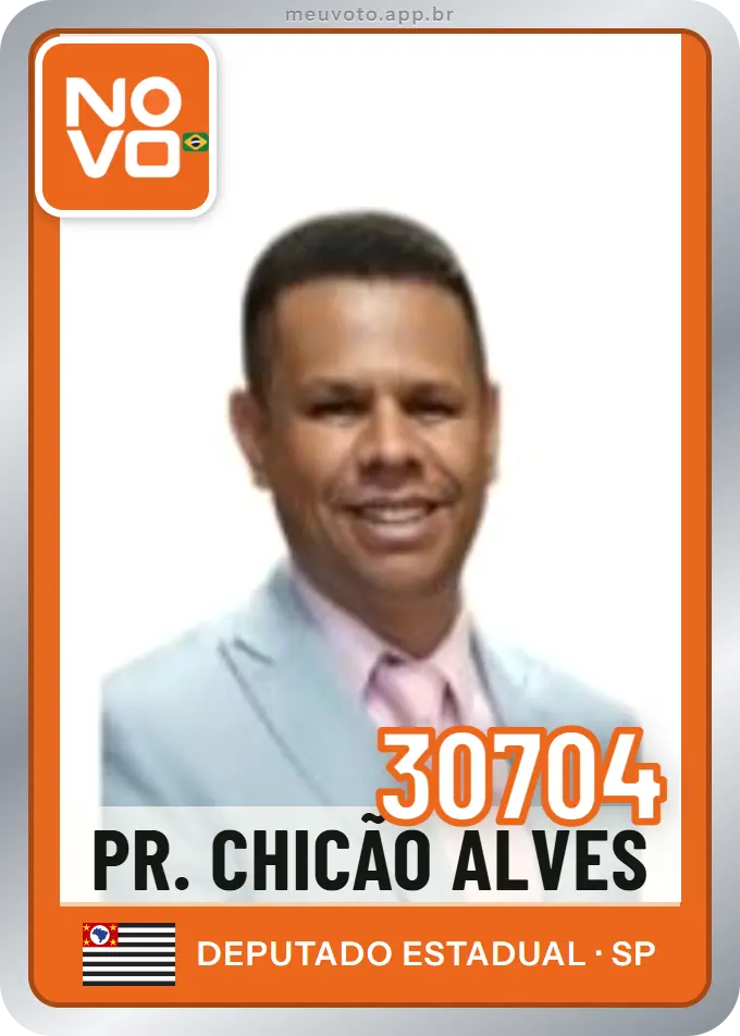 Carta de Pr. Chicão Alves, número 30704, Novo