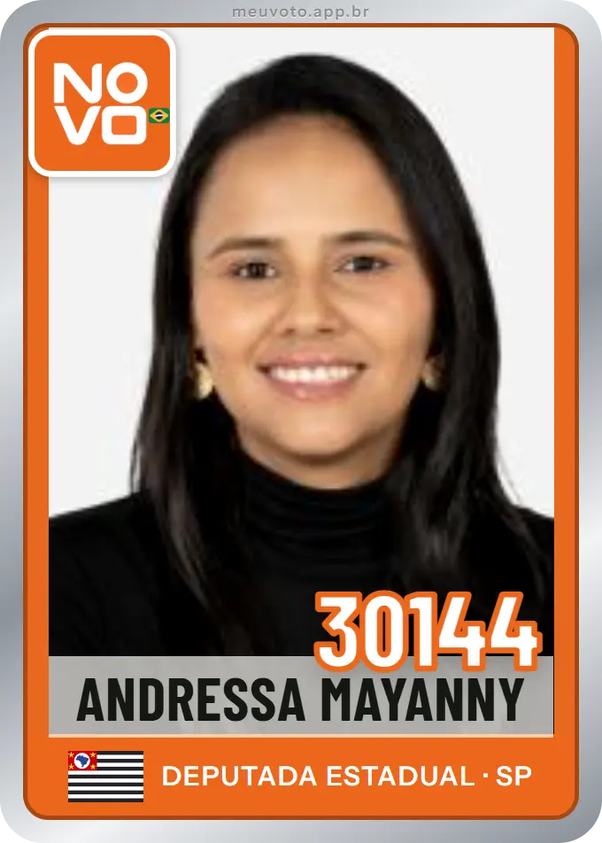 Carta de Andressa Mayanny, número 30144, Novo