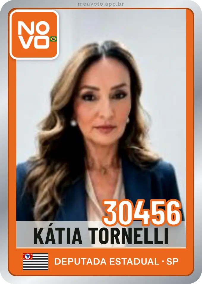 Carta de Kátia Tornelli, número 30456, Novo