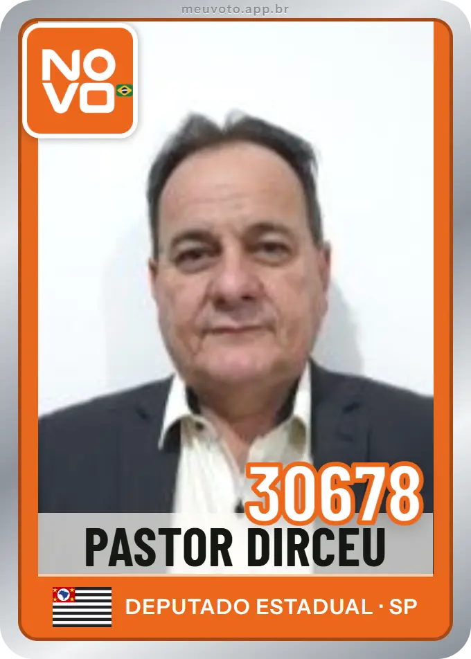 Carta de Pastor Dirceu, número 30678, Novo
