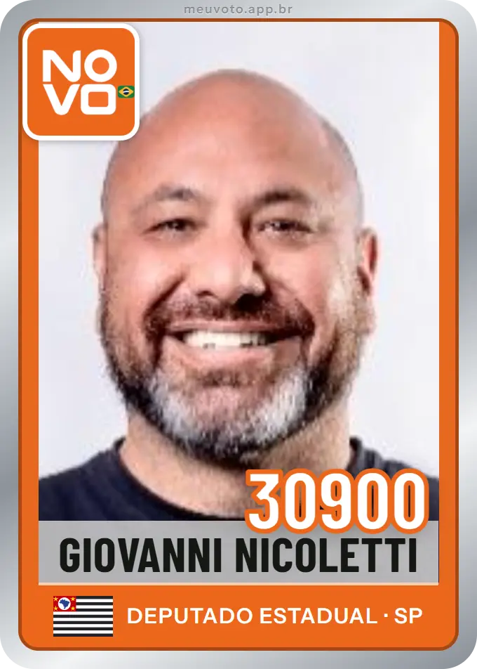 Carta de Giovanni Nicoletti, número 30900, Novo
