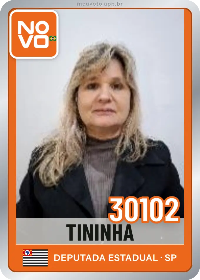 Carta de Tininha, número 30102, Novo
