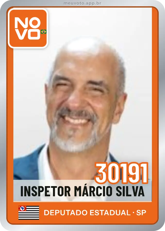 Carta de Inspetor Márcio Silva, número 30191, Novo