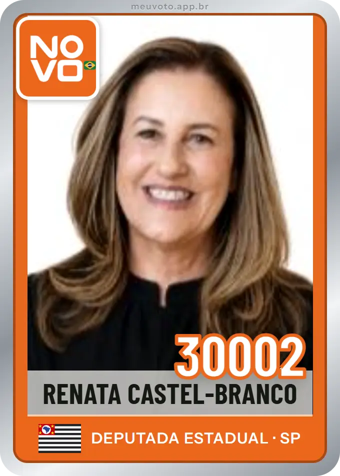 Carta de Renata Castel-Branco, número 30002, Novo
