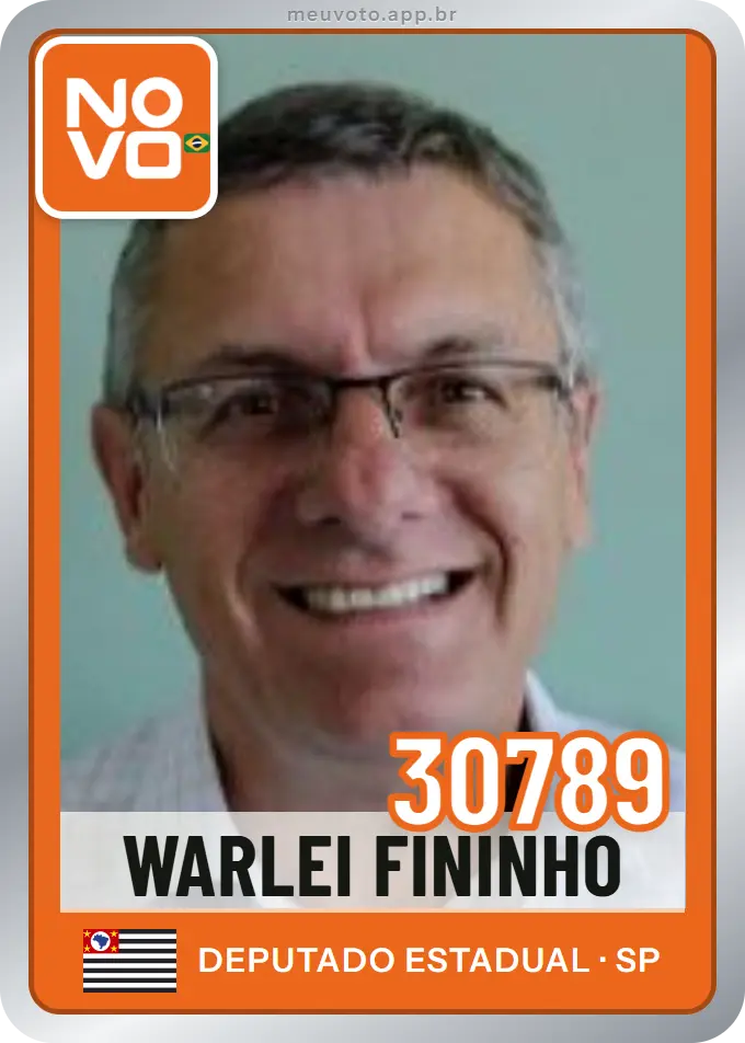Carta de Warlei Fininho, número 30789, Novo
