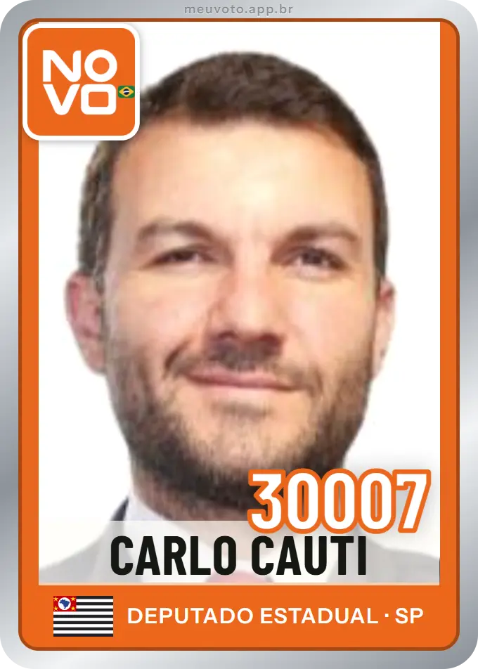 Carta de Carlo Cauti, número 30007, Novo